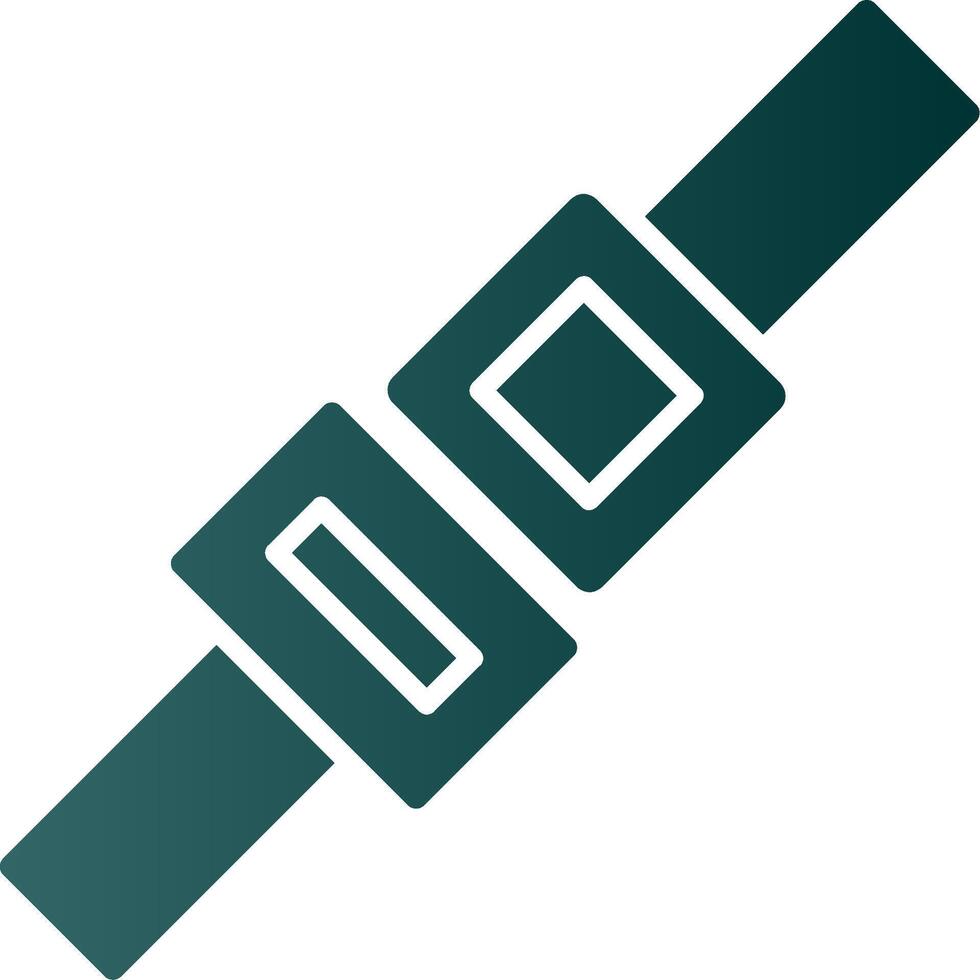 Seat Belt Glyph Gradient Icon vector