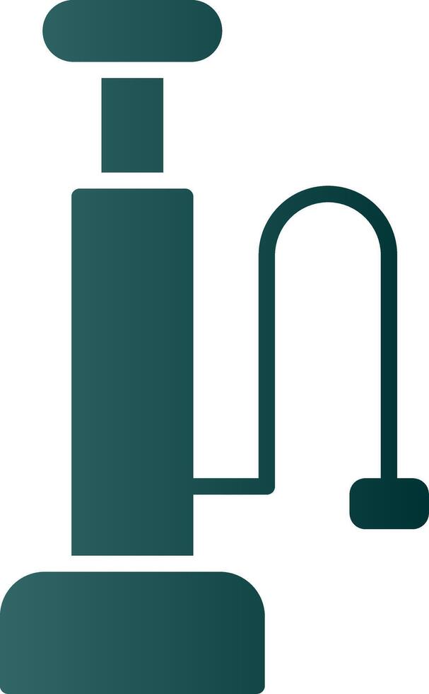 Air Pump Glyph Gradient Icon vector