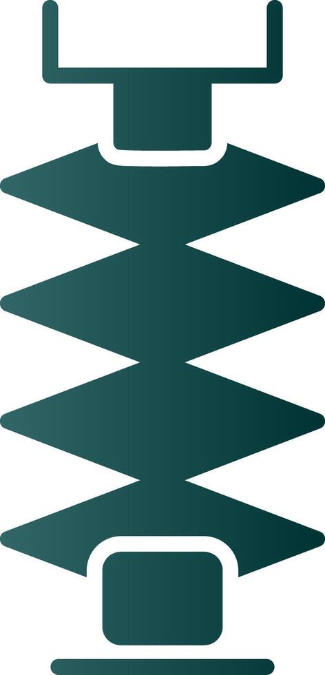 Car Jack Glyph Gradient Icon vector