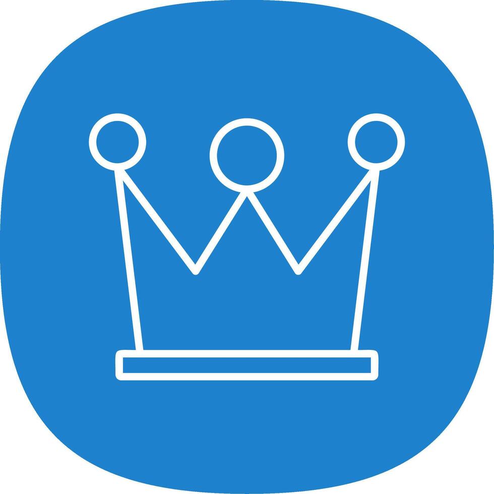 High Quality Content Line Curve Icon Design vector