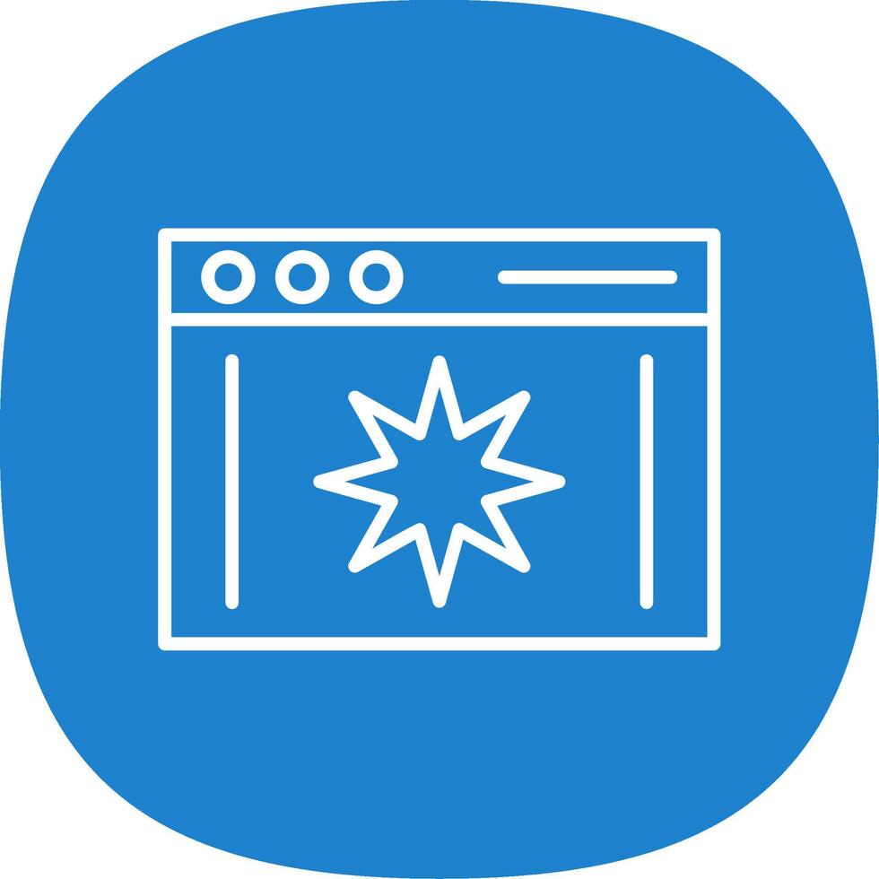 Page Quality Line Curve Icon Design vector