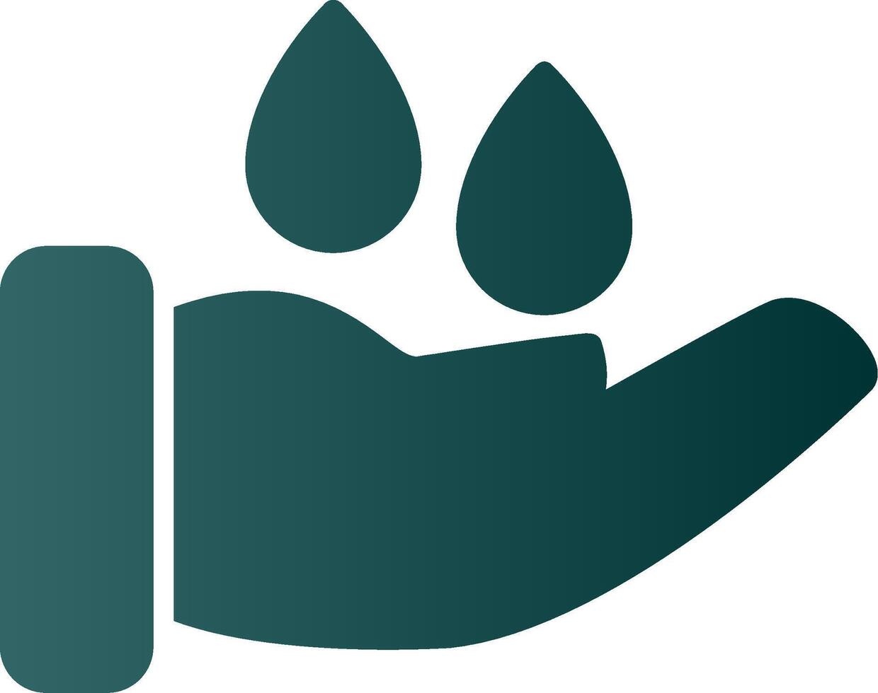 Save Water Glyph Gradient Icon vector