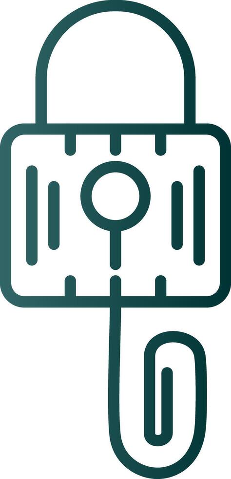 Picklock Line Gradient Icon vector