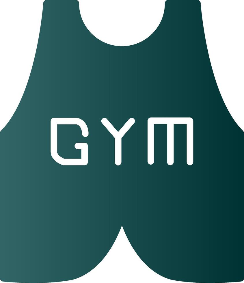 Vest Suit Glyph Gradient Icon vector