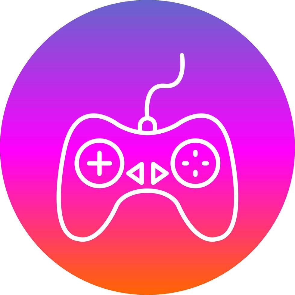 Controller Line Gradient Circle Icon vector