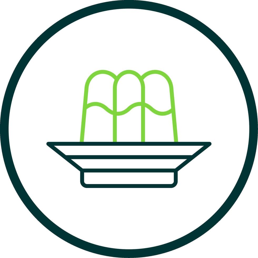 Jelly Line Circle Icon Design vector