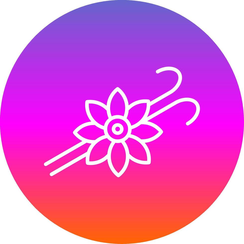 Vanilla Line Gradient Circle Icon vector