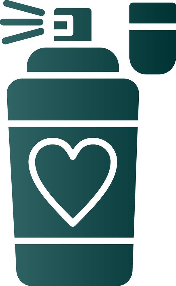 Perfume Glyph Gradient Icon vector