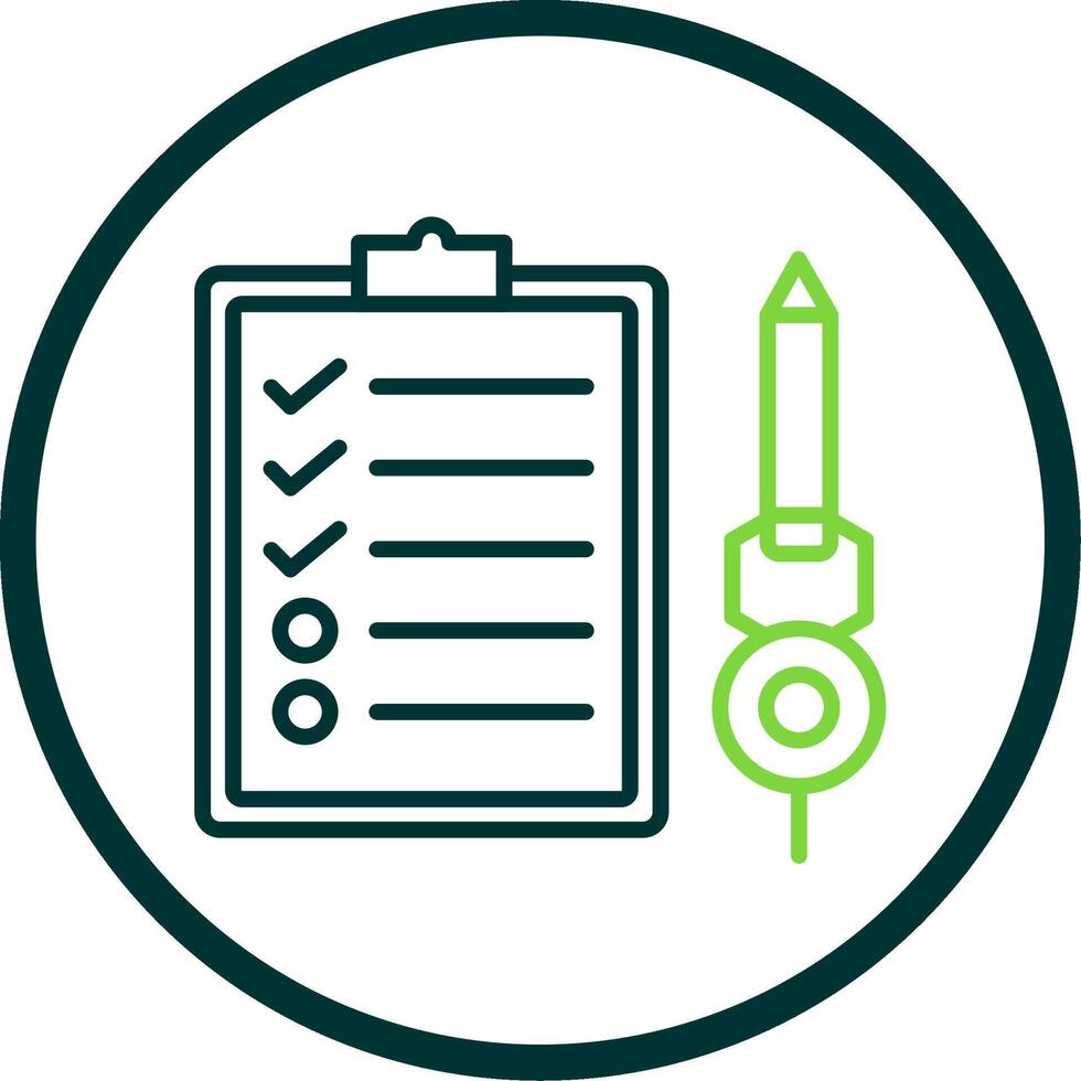 Check List Line Circle Icon Design vector
