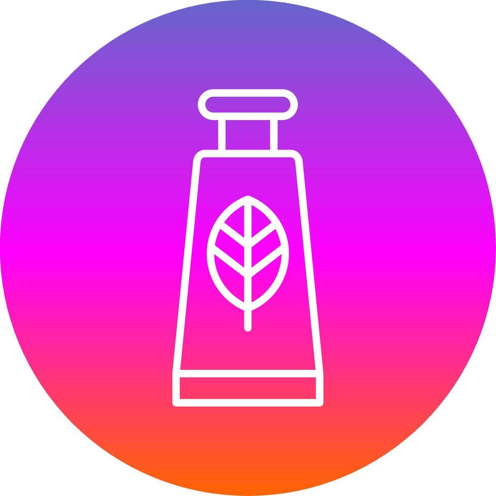 Hand Cream Line Gradient Circle Icon vector