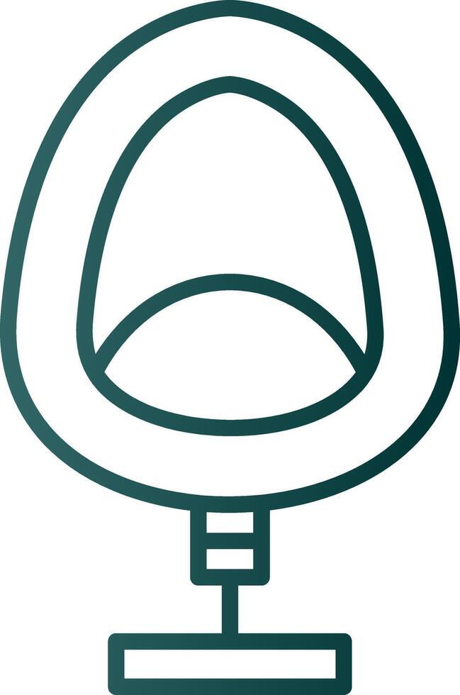 Egg Chair Line Gradient Icon vector