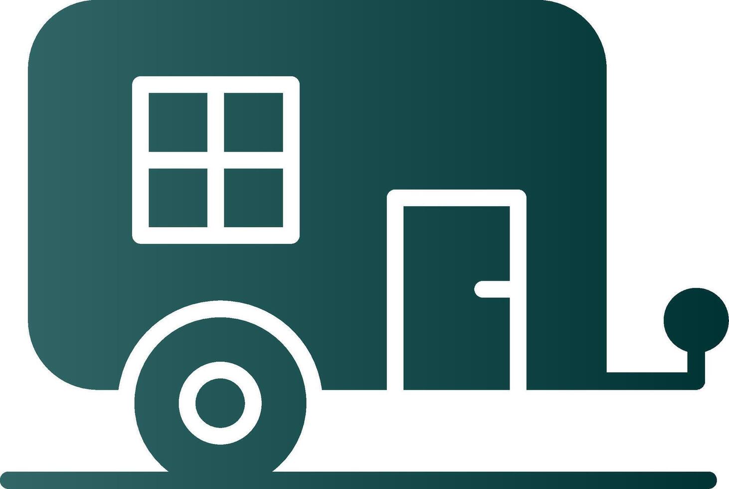 Caravan Glyph Gradient Icon vector