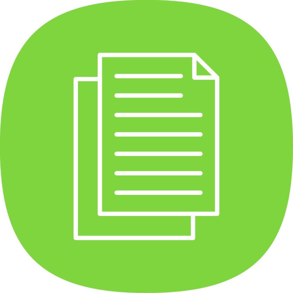 Document Line Curve Icon Design vector