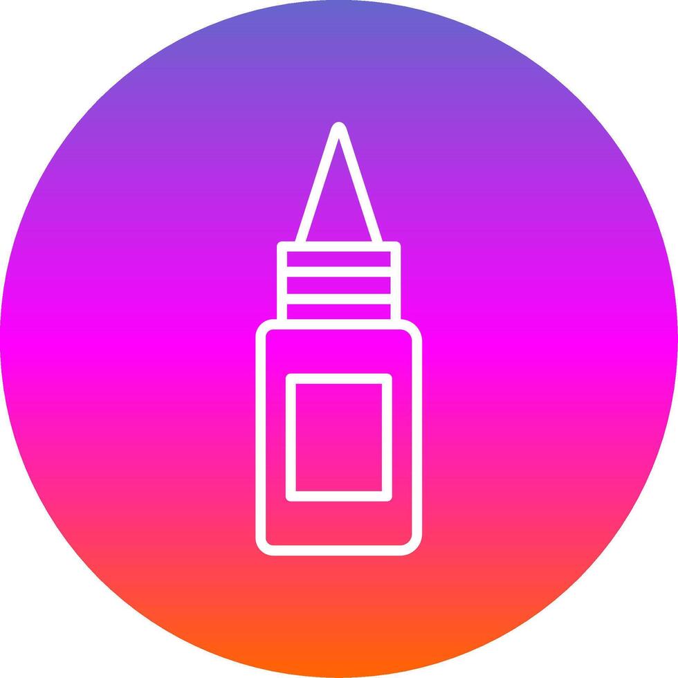 Bottle Line Gradient Circle Icon vector