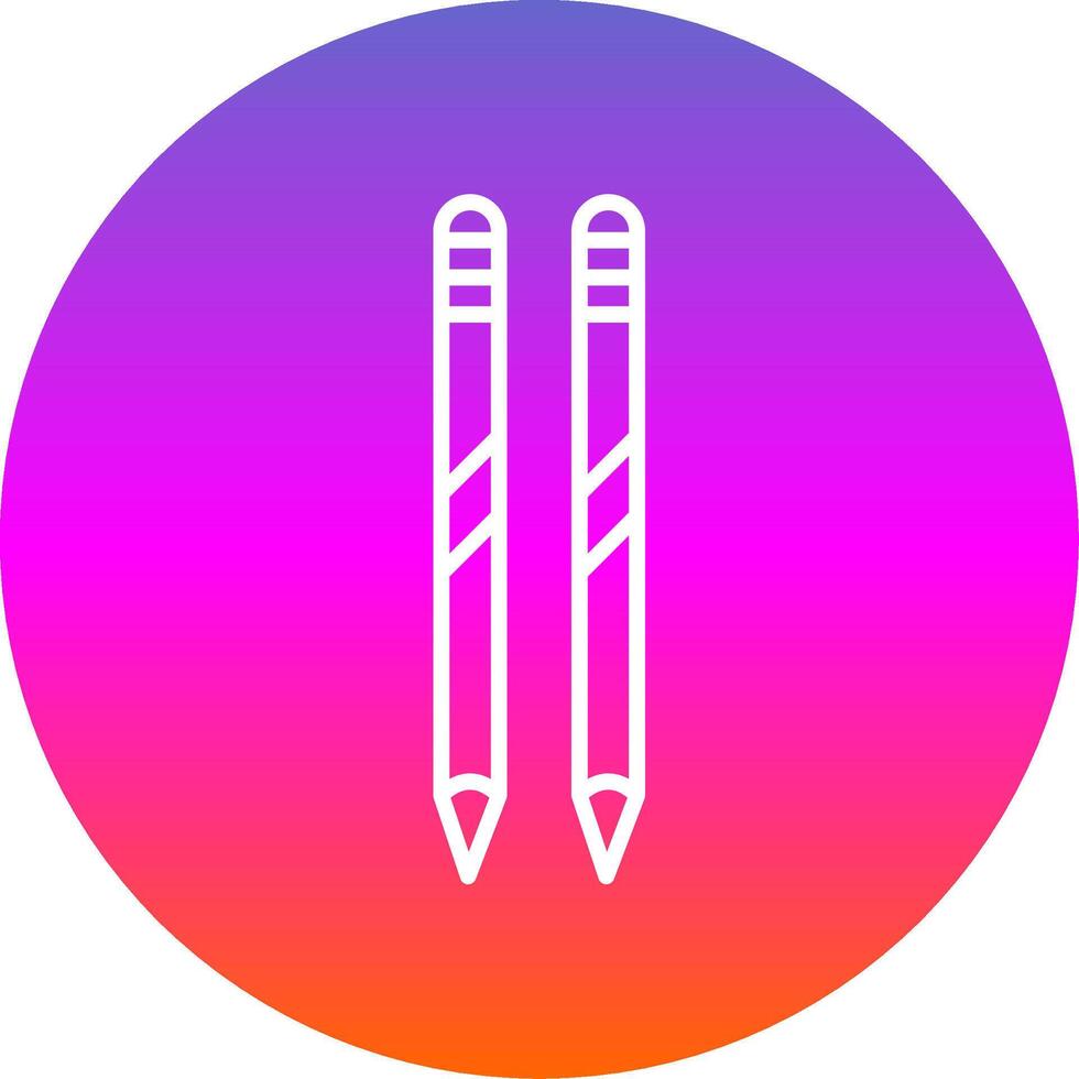 EyeLine Gradient Circler Pencils Line Gradient Circle Icon vector