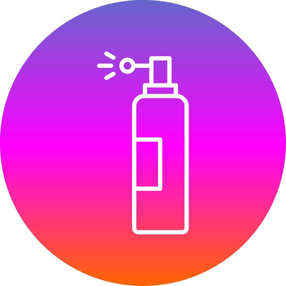 Spray Line Gradient Circle Icon vector