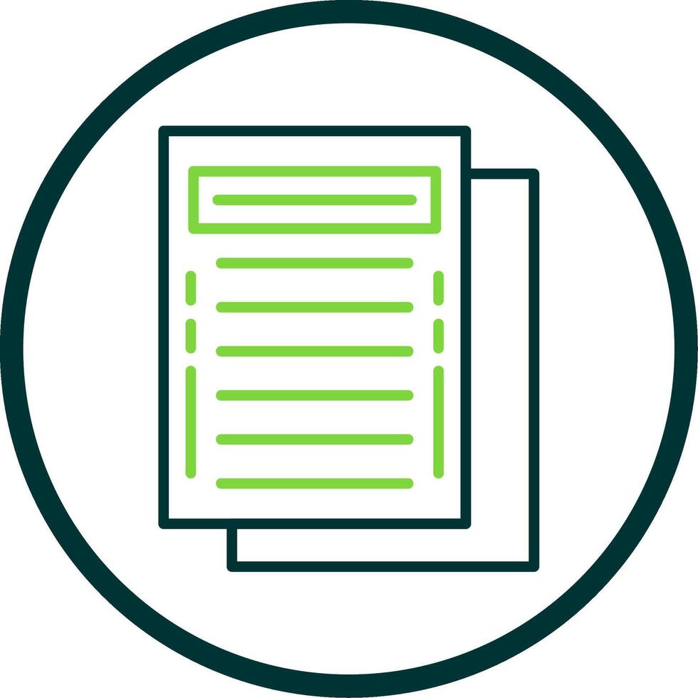 Task Line Circle Icon Design vector