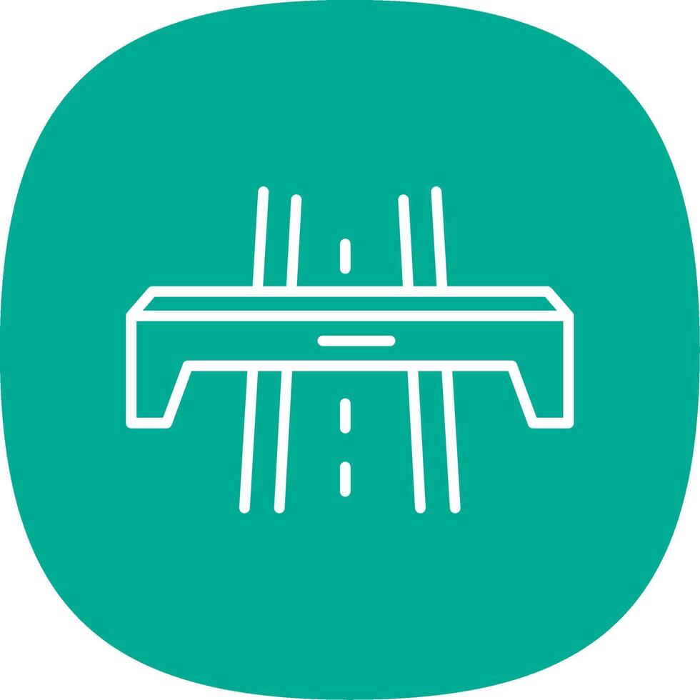 Motorway Line Curve Icon Design vector