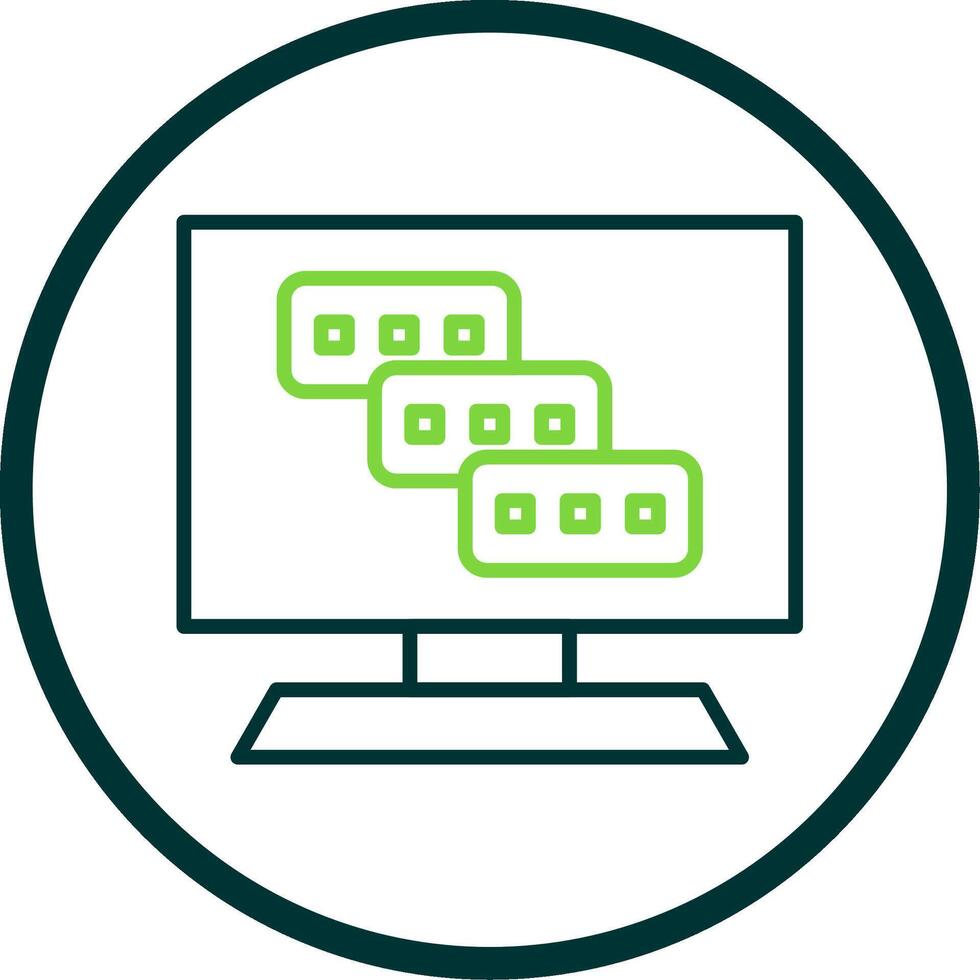 Tasks Line Circle Icon Design vector