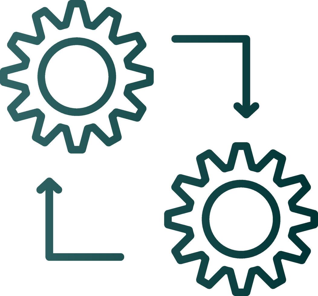 Methodology Line Gradient Icon vector