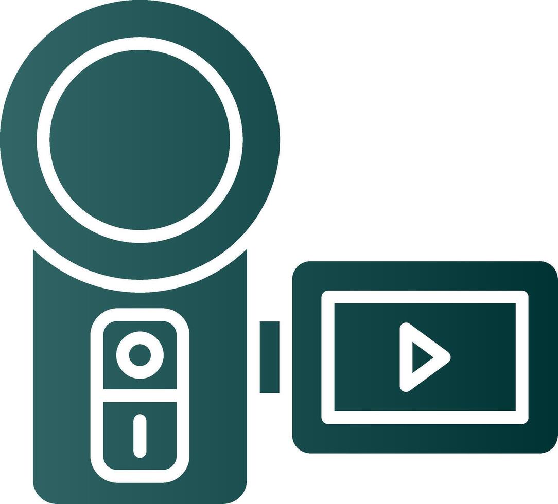 Camera Glyph Gradient Icon vector