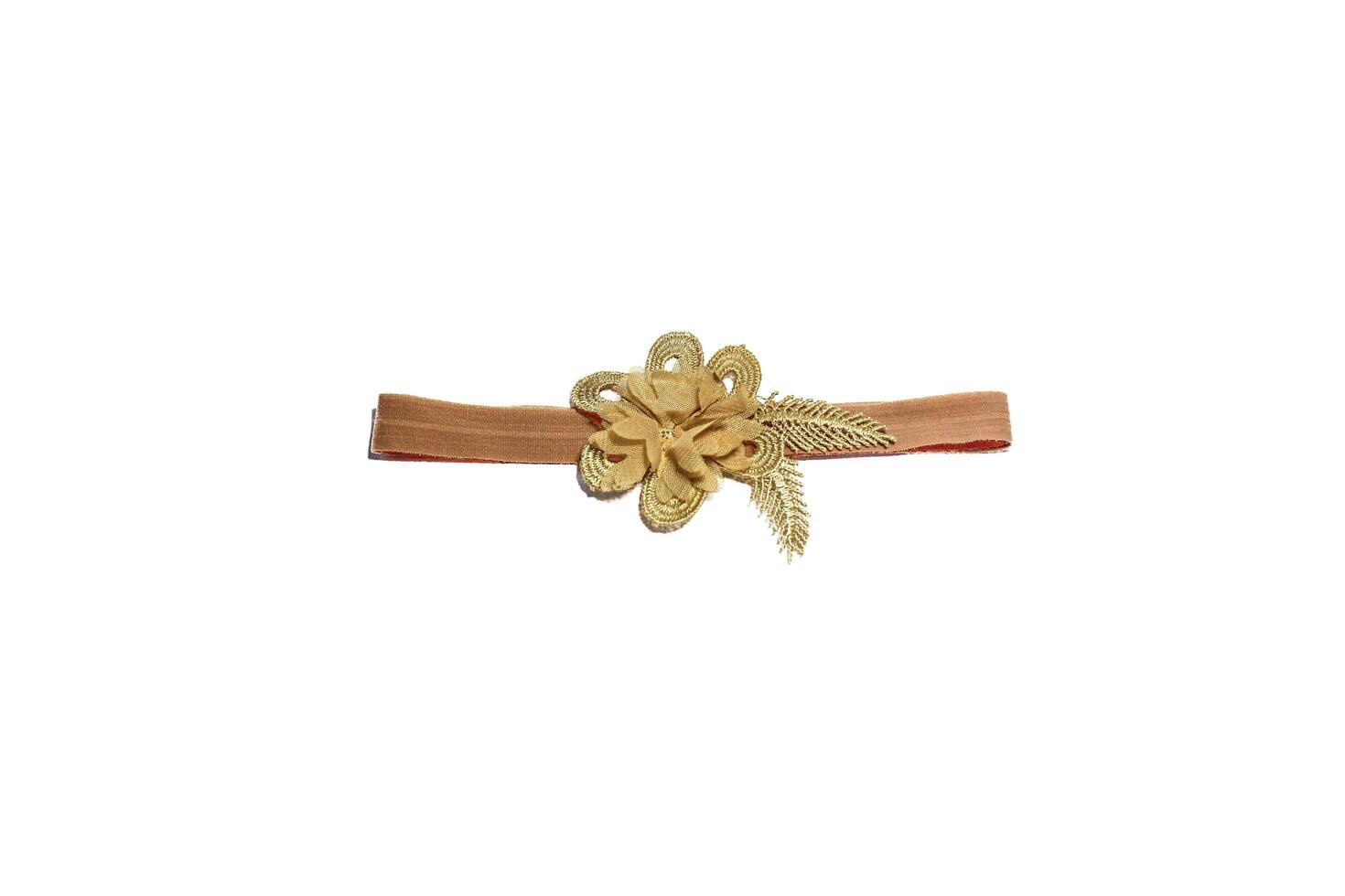 hair tie or headband with flower shapes. isolated image photo