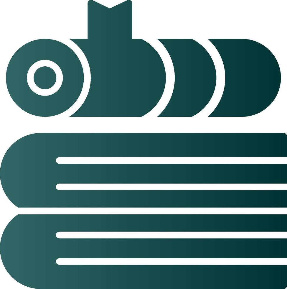 Book Glyph Gradient Icon vector