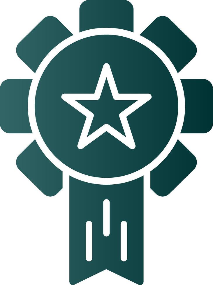 Award Glyph Gradient Icon vector