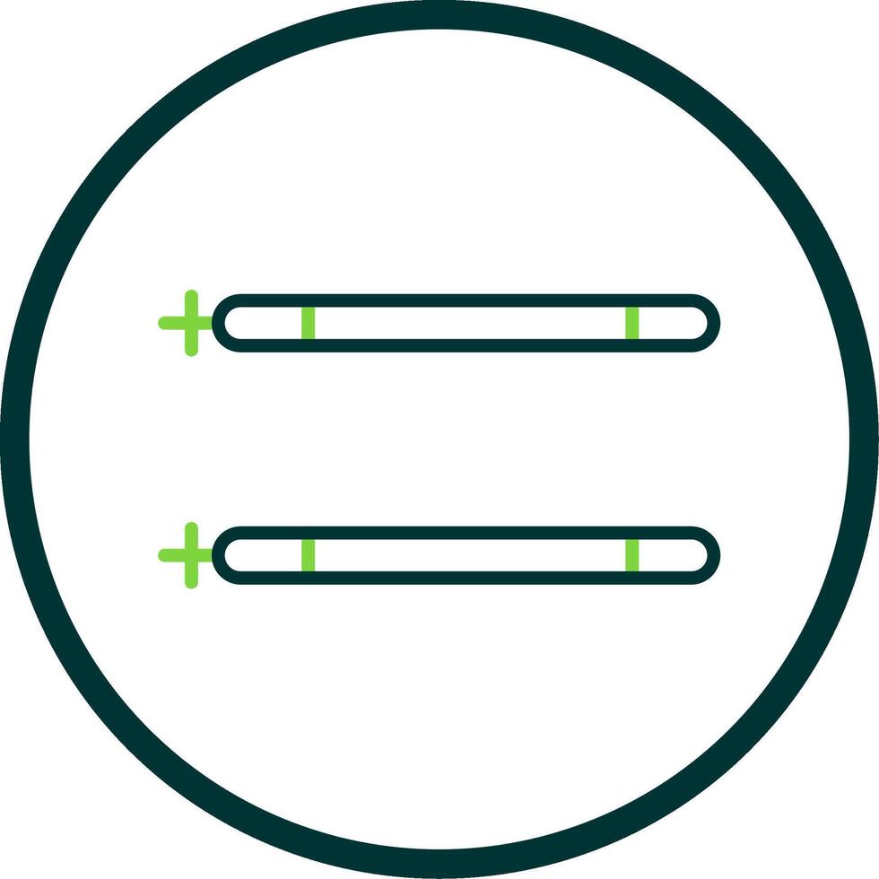Sticks Line Circle Icon Design vector