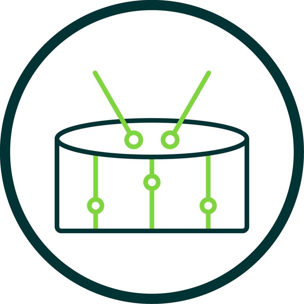 Snare Line Circle Icon Design vector
