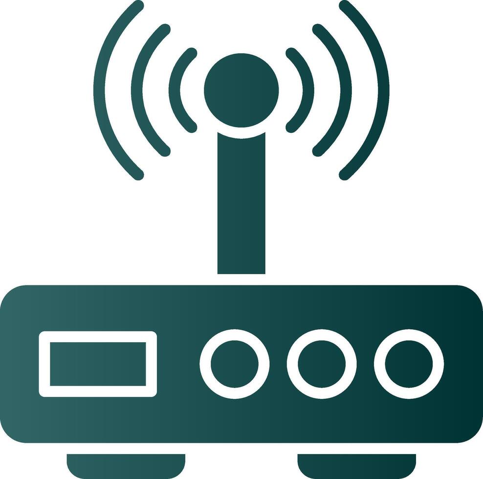 Modem Glyph Gradient Icon vector