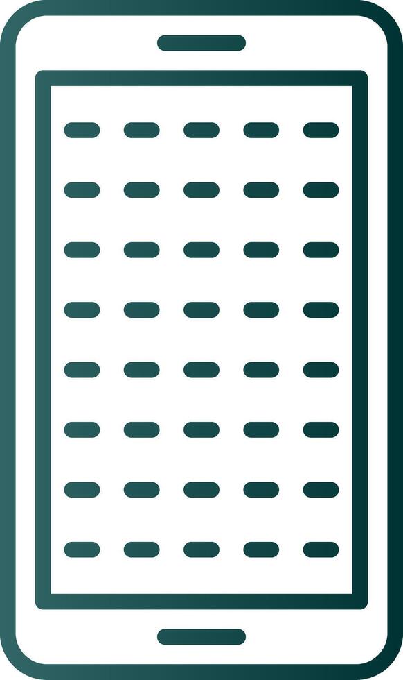 E Learning Line Gradient Icon vector