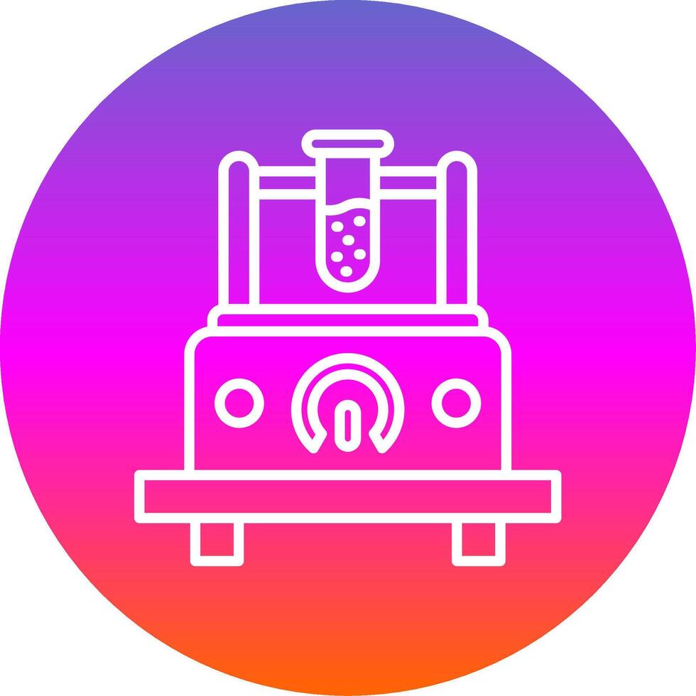 Measuring Device Line Gradient Circle Icon vector