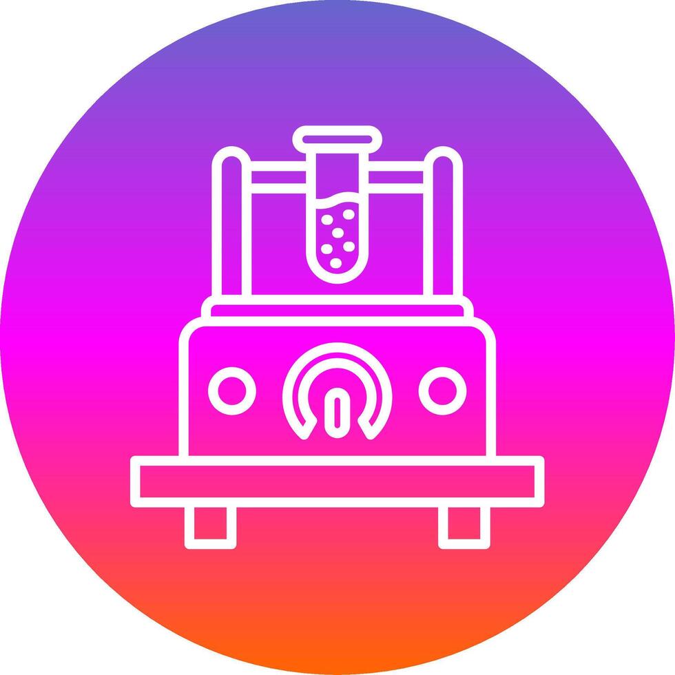 Measuring Device Line Gradient Circle Icon vector