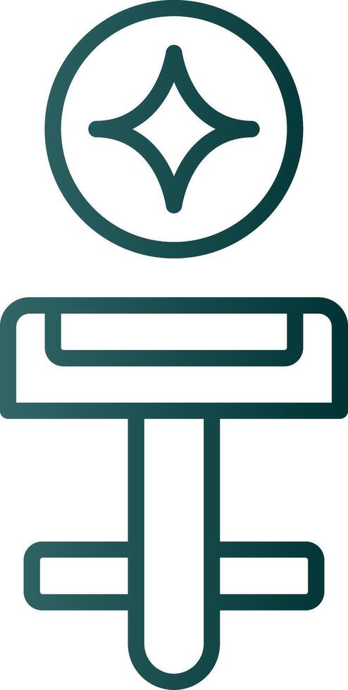 Cufflinks Line Gradient Icon vector