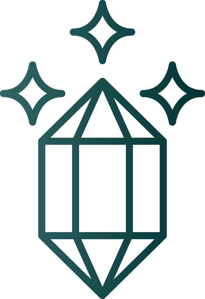 Quartz Line Gradient Icon vector