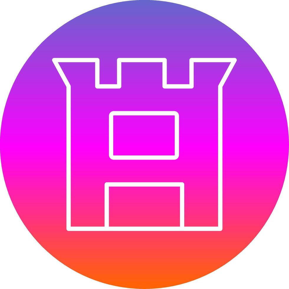 War Line Gradient Circle Icon vector