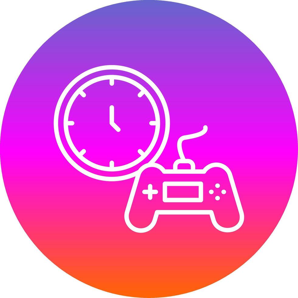 Time Line Gradient Circle Icon vector