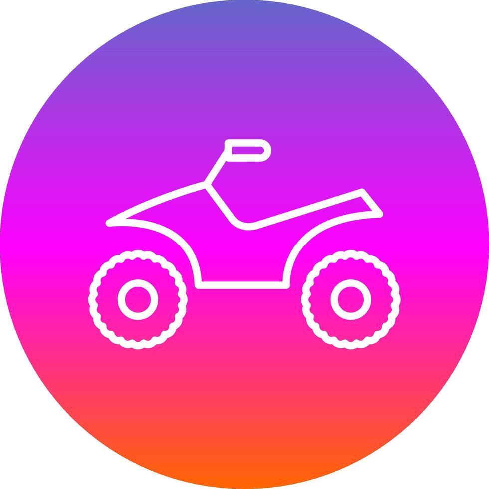 Quad Line Gradient Circle Icon vector