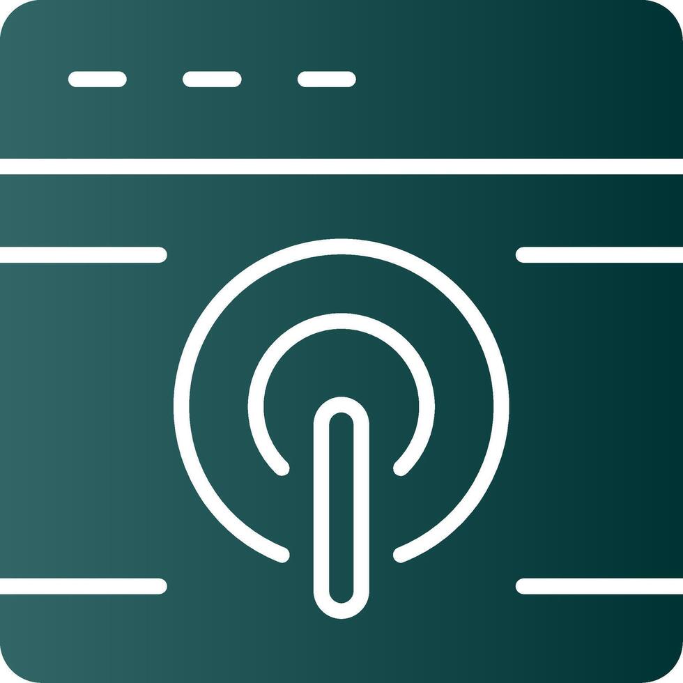 Browser Glyph Gradient Icon vector