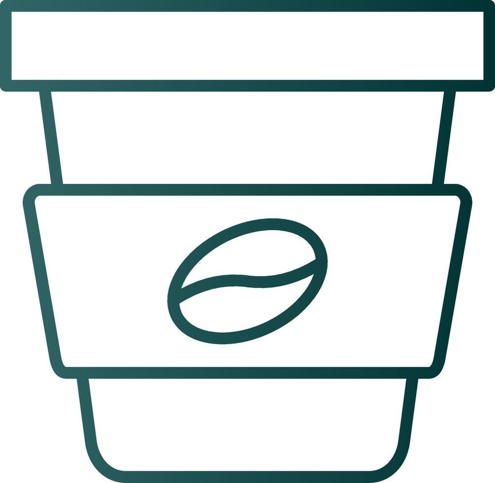 Takeaway Line Gradient Icon vector