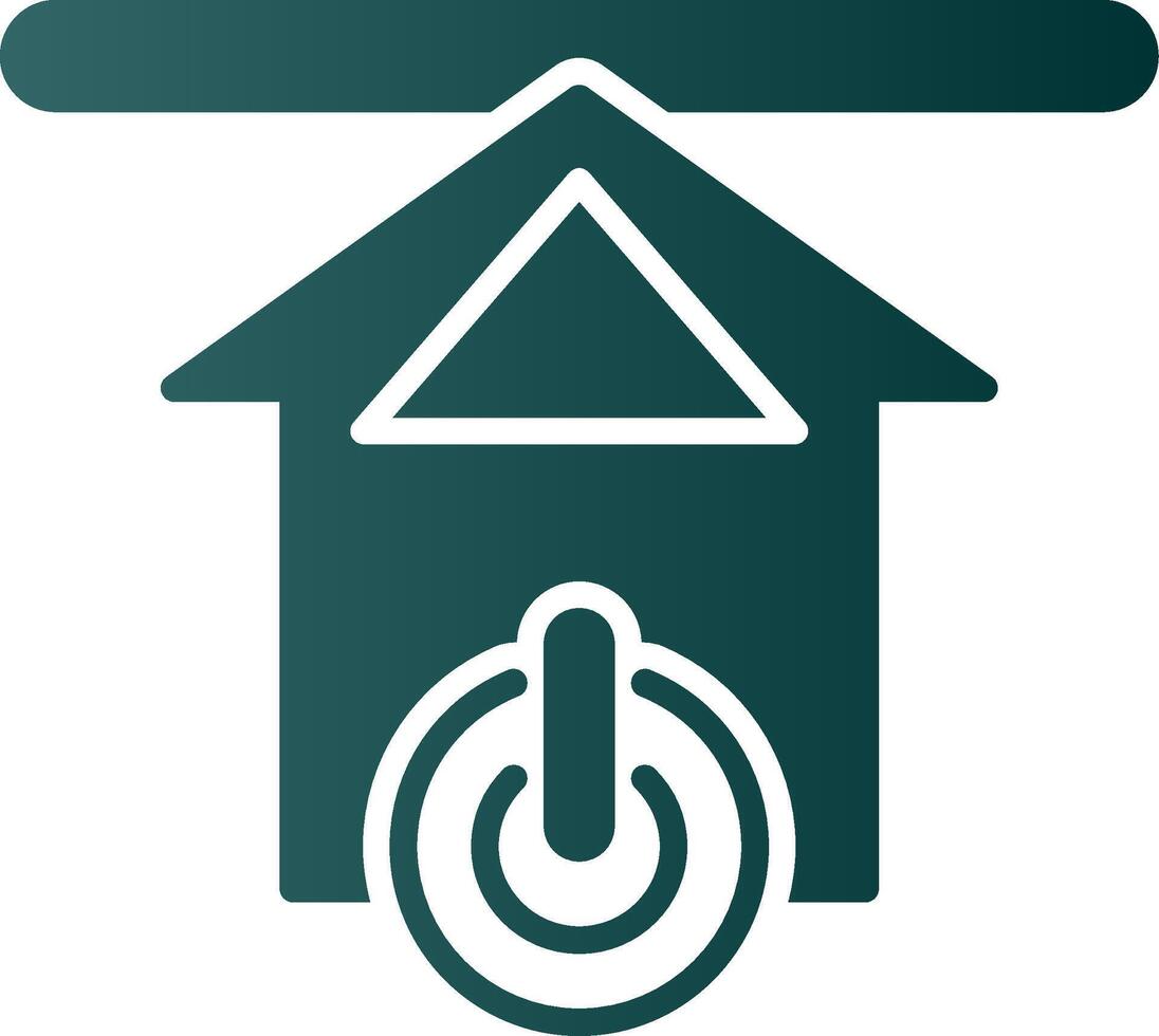 Upload Glyph Gradient Icon vector