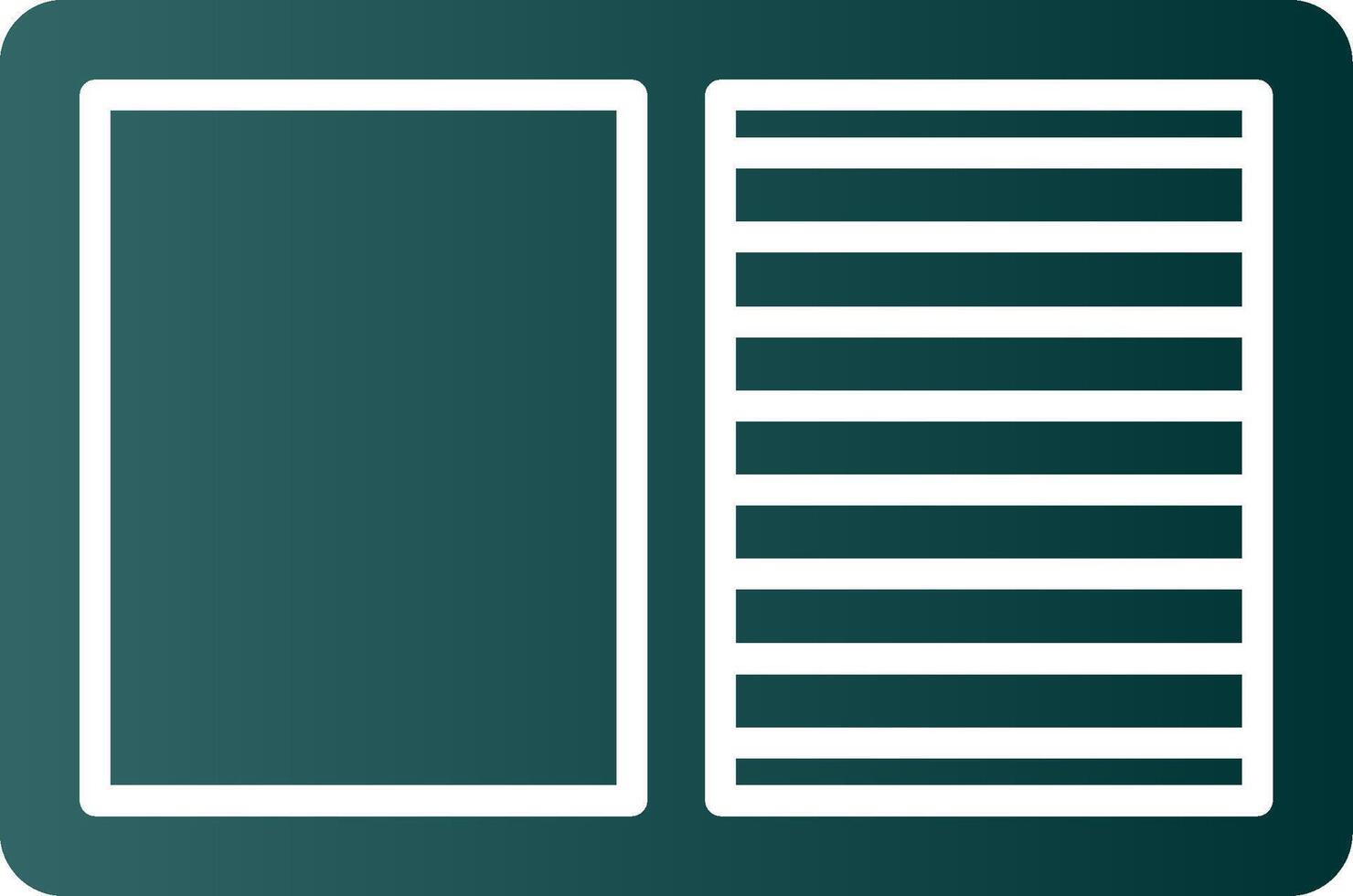 Contrast Glyph Gradient Icon vector