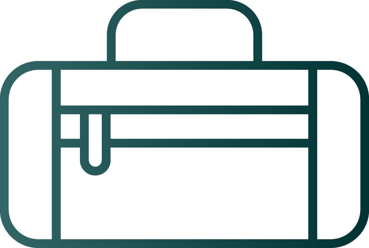 Duffle Bag Line Gradient Icon vector