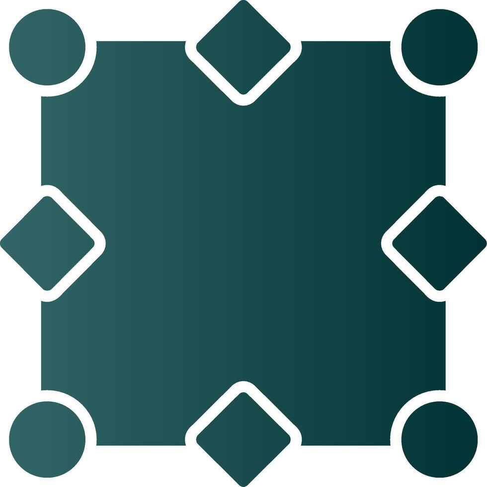 Nodes Glyph Gradient Icon vector