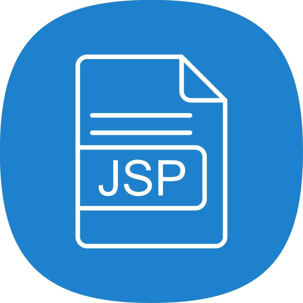 JSP File Format Line Curve Icon Design 43635988 Vector Art at Vecteezy