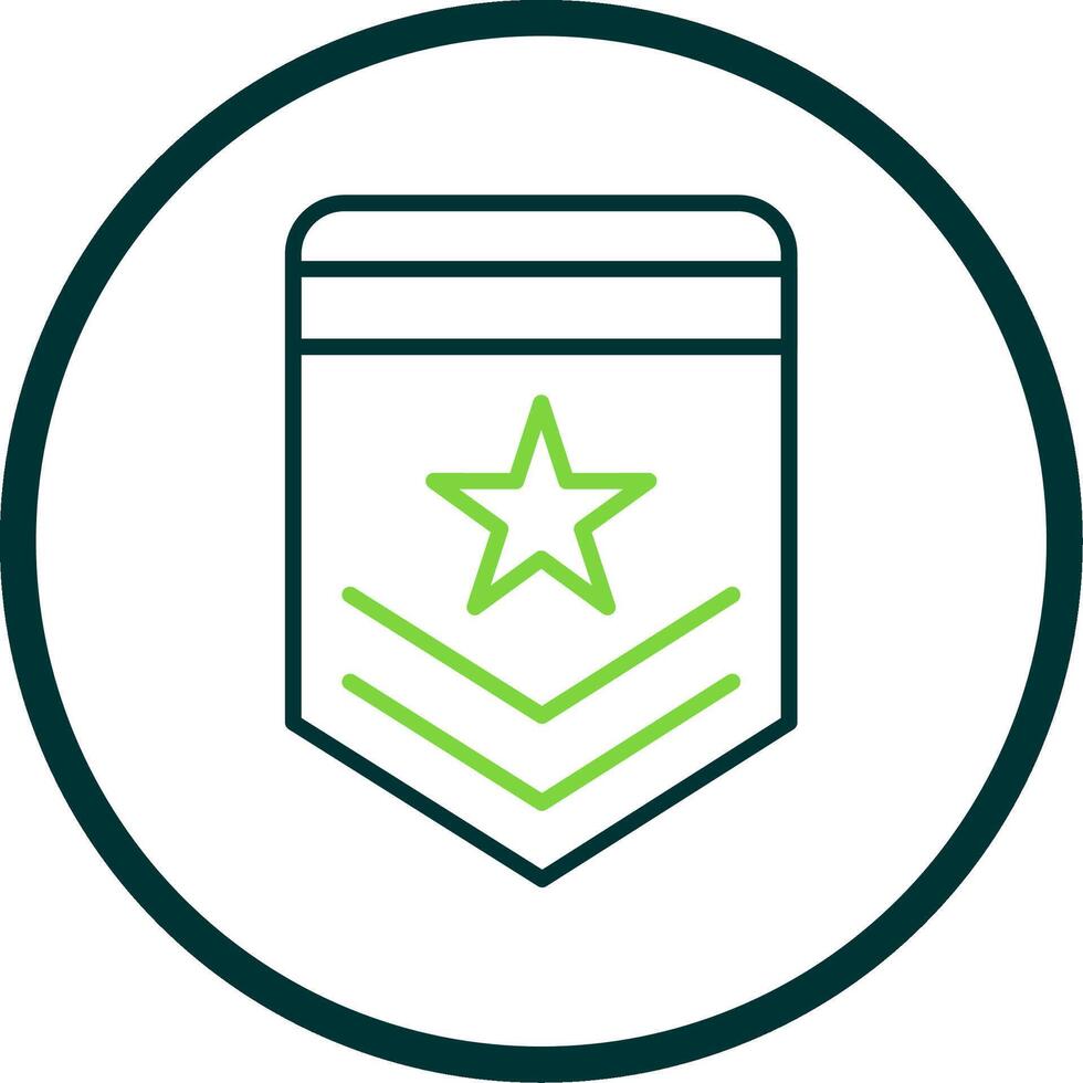 Badge Line Circle Icon Design vector