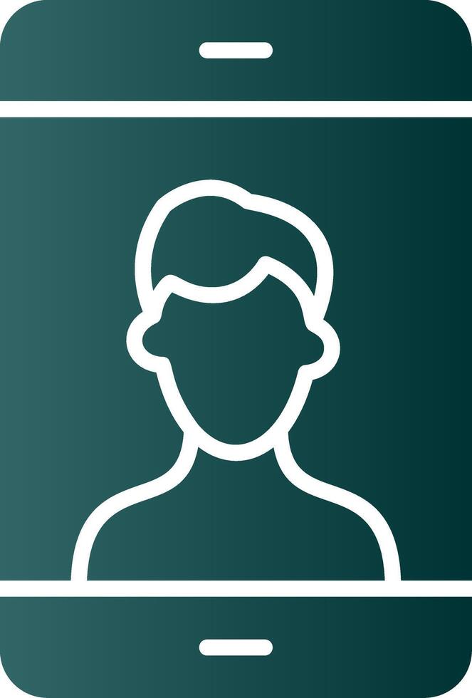 Photo Glyph Gradient Icon vector
