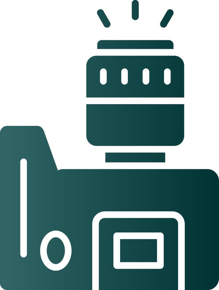 Photography Glyph Gradient Icon vector