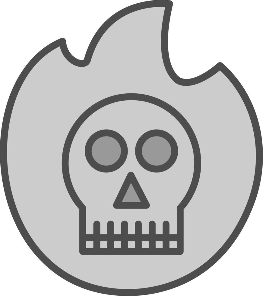 Ectoplasm Line Filled Greyscale Icon Design vector